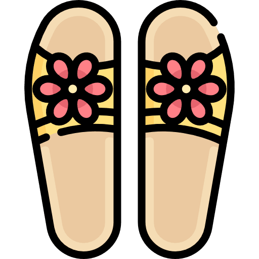 Sandals summertime footwear flip flops icon
