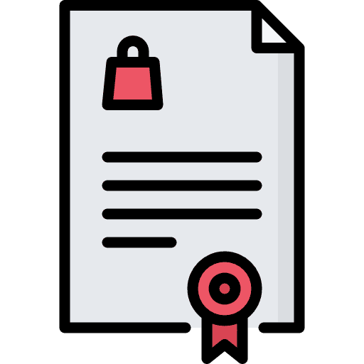 Guarantee guarantee diploma certified icon