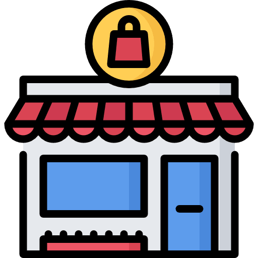 Shop commerce shopper bag icon