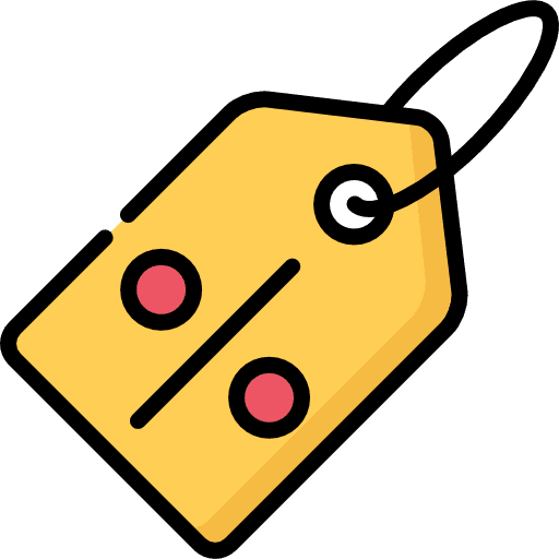 Tag commerce and shopping prices tag icon