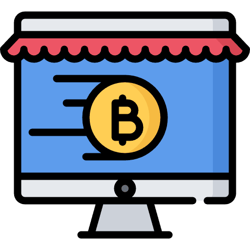 Cryptocurrency cryptocurrency ecommerce business icon