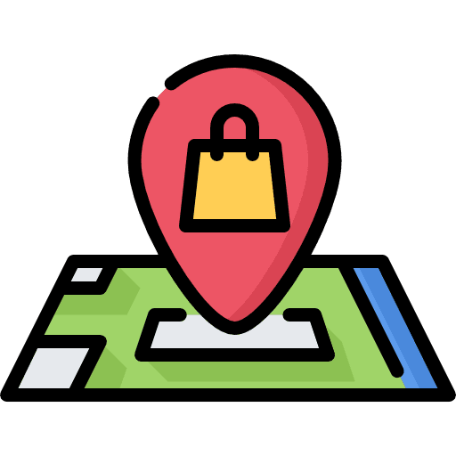 Location store location geography icon
