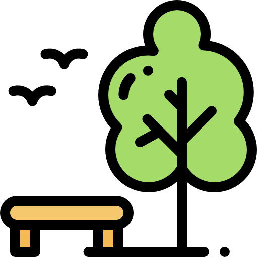 Park landscape trees outside icon