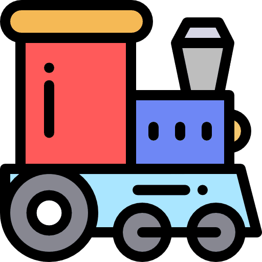 Train transport train toy icon