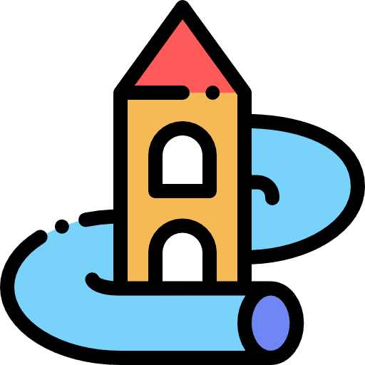 Slide park slide leisure icon