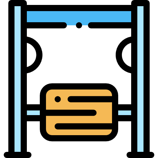 Playground childhood amusement park playground icon