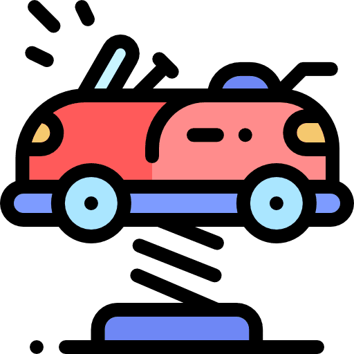 Car playground entertainment kid and baby icon