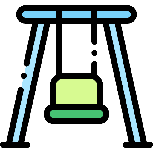 Swing swing entertainment kid and baby icon