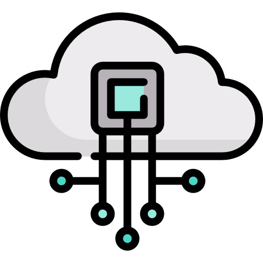 Cloud firmware ui technology icon