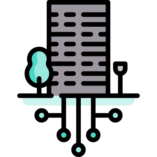 House communication wifi buildings icon