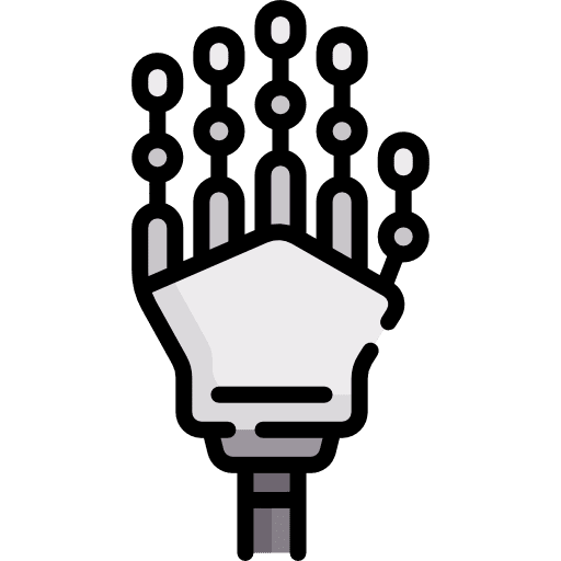 Mechanical arm robotics technology mechanical arm icon