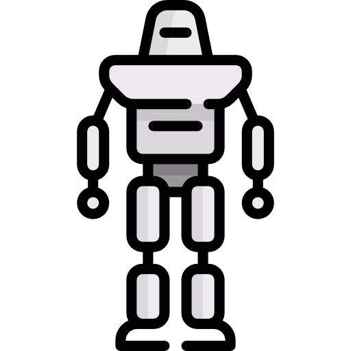 Robot futurist avatar futuristic icon