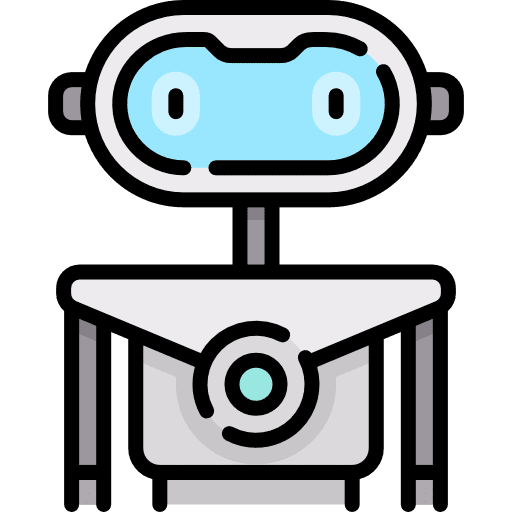 Robot space robotic science fiction icon