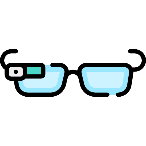 Smart glasses technologic tools and utensils vision icon