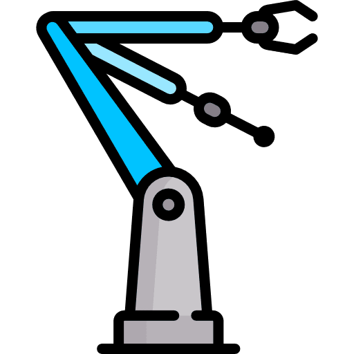 Robot arm industry robotics robot icon