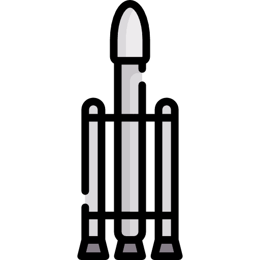Rocket startup electronics seo and web icon