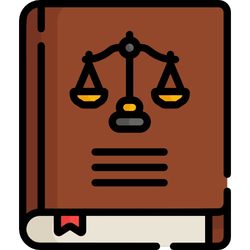 Law book education legislation bible icon