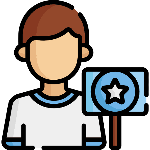 Supporter boy avatar politics icon