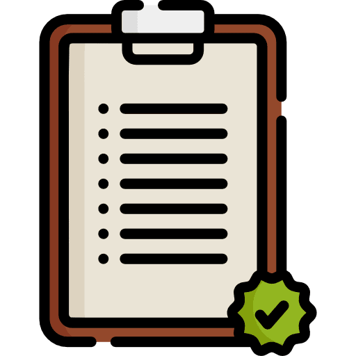 Clipboard clipboard specification verification icon