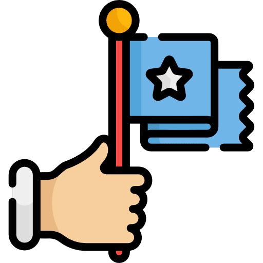 Flag finish flag gestures icon