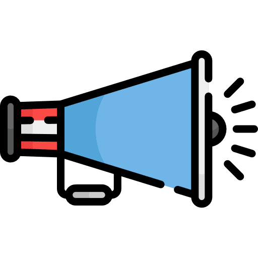 Megaphone announcement speaker marketing icon