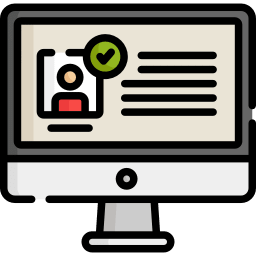 Monitor ui people user icon