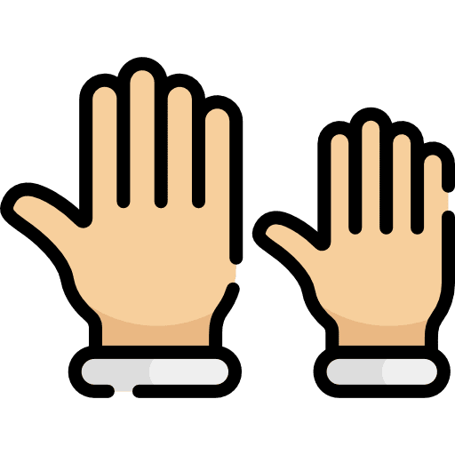 Raise hand hands and gestures hand class icon