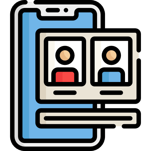 Voting online mobile phone cellphone icon