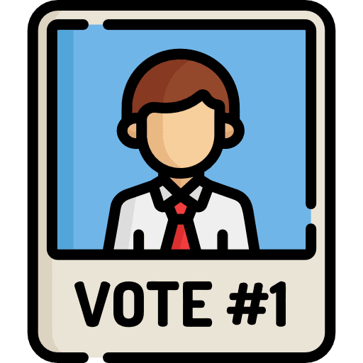 Candidate politician professions and jobs candidate icon