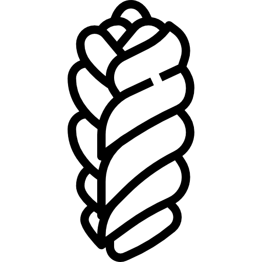 Challah food and restaurant bread handmade icon