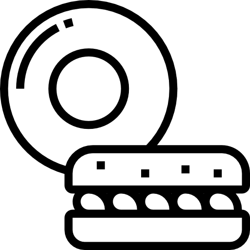 Bagel breakfast meal bakery icon