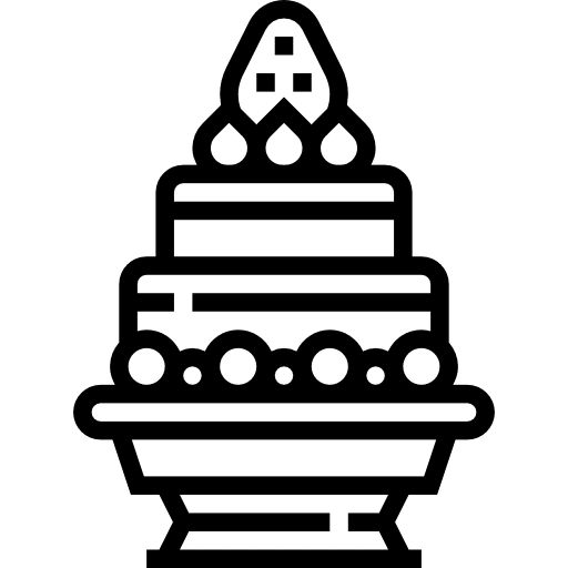 Birthday cake food bakery icon