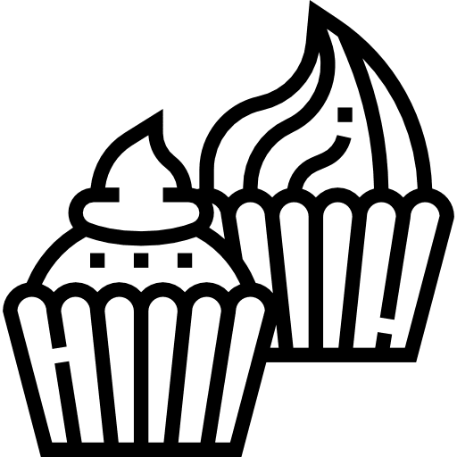 Cup cake food and restaurant cup cake sugar icon