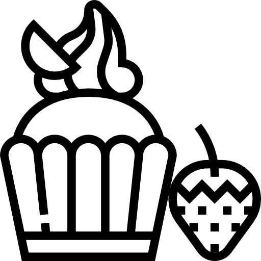 Cupcake food bakery food and restaurant icon