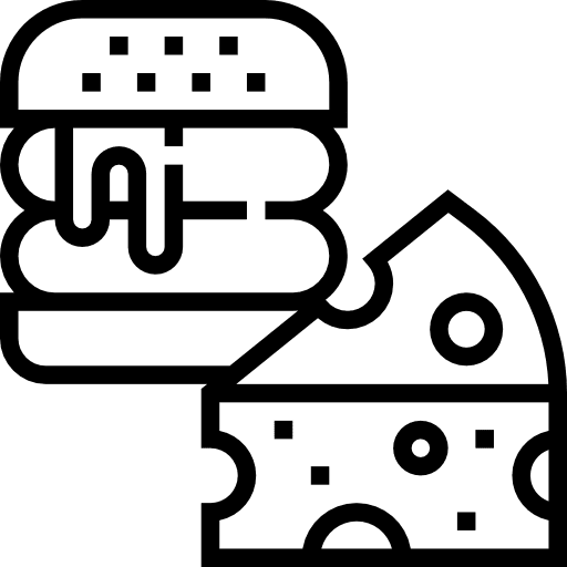 Hamburguer food and restaurant burguer cheese icon