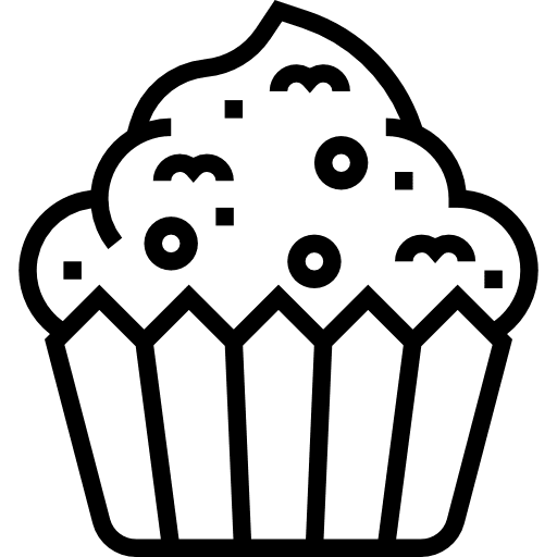 Muffin food dessert cupcake icon