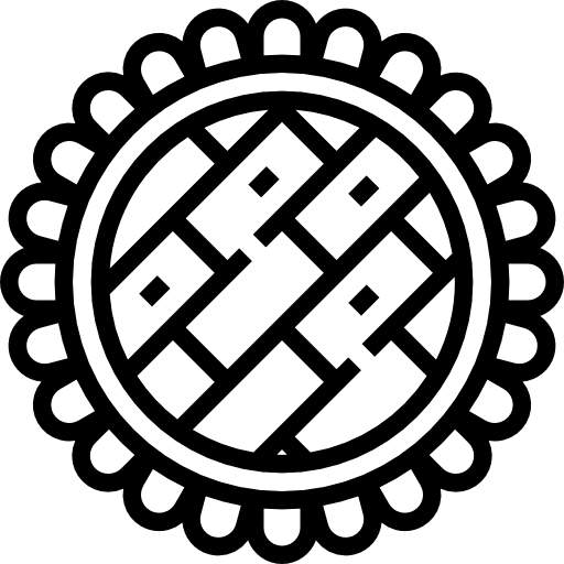 Pie food and restaurant bakery dessert icon