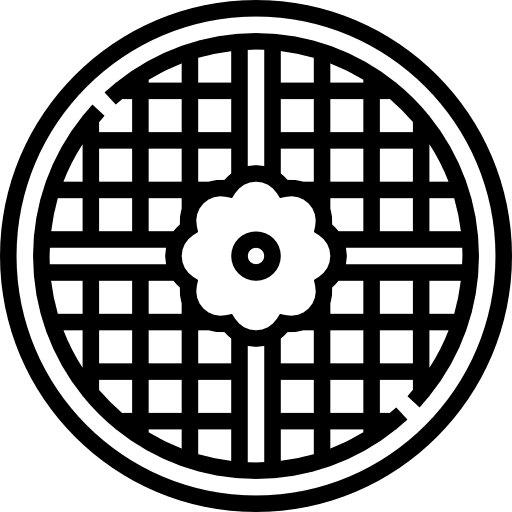 Waffle food bakery food and restaurant icon