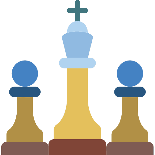 Chess gaming strategy sports and competition icon