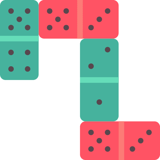 Domino gaming leisure game icon