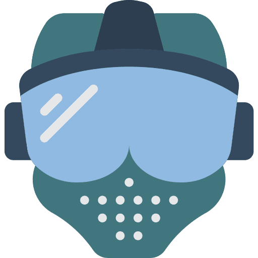 Paintball protection masks mask icon