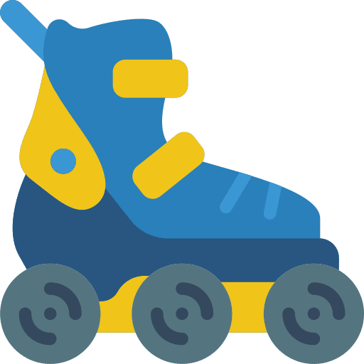 Roller skate skating sports skate icon