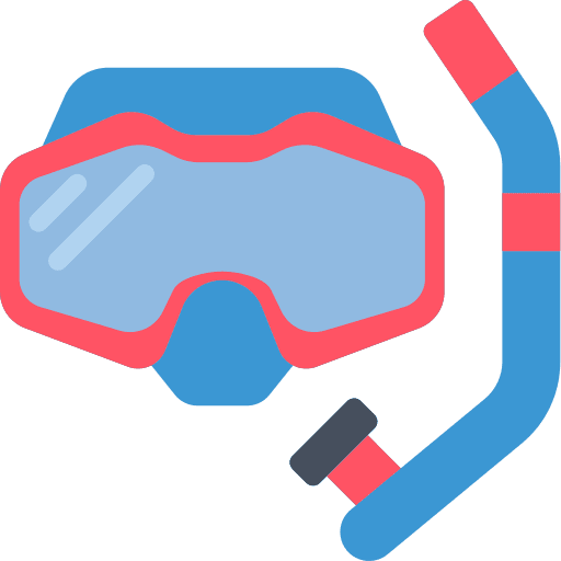 Snorkle swimming snorkle respirator icon