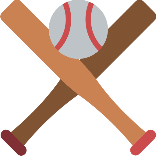 Baseball bat sports and competition team sports icon