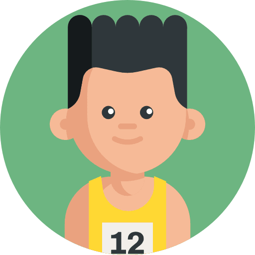 Athletics athlete sporty runner icon