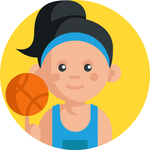 Basketball player user sporty person icon