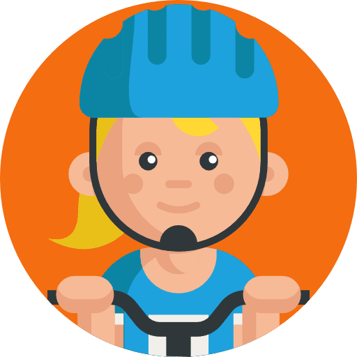 Cyclist biker cyclist profile icon