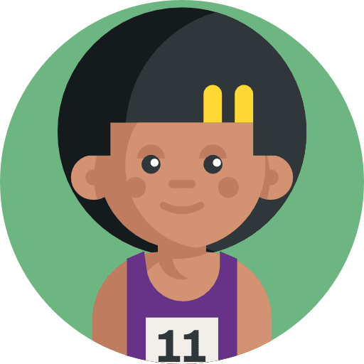Athletics runner man user icon