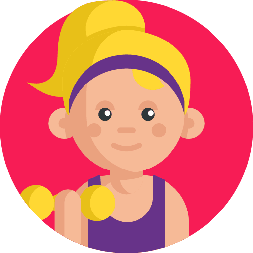 Gymnast gym sport woman icon