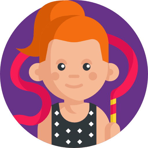 Rhythmic gymnastics player rhythmic gymnastics sporty icon